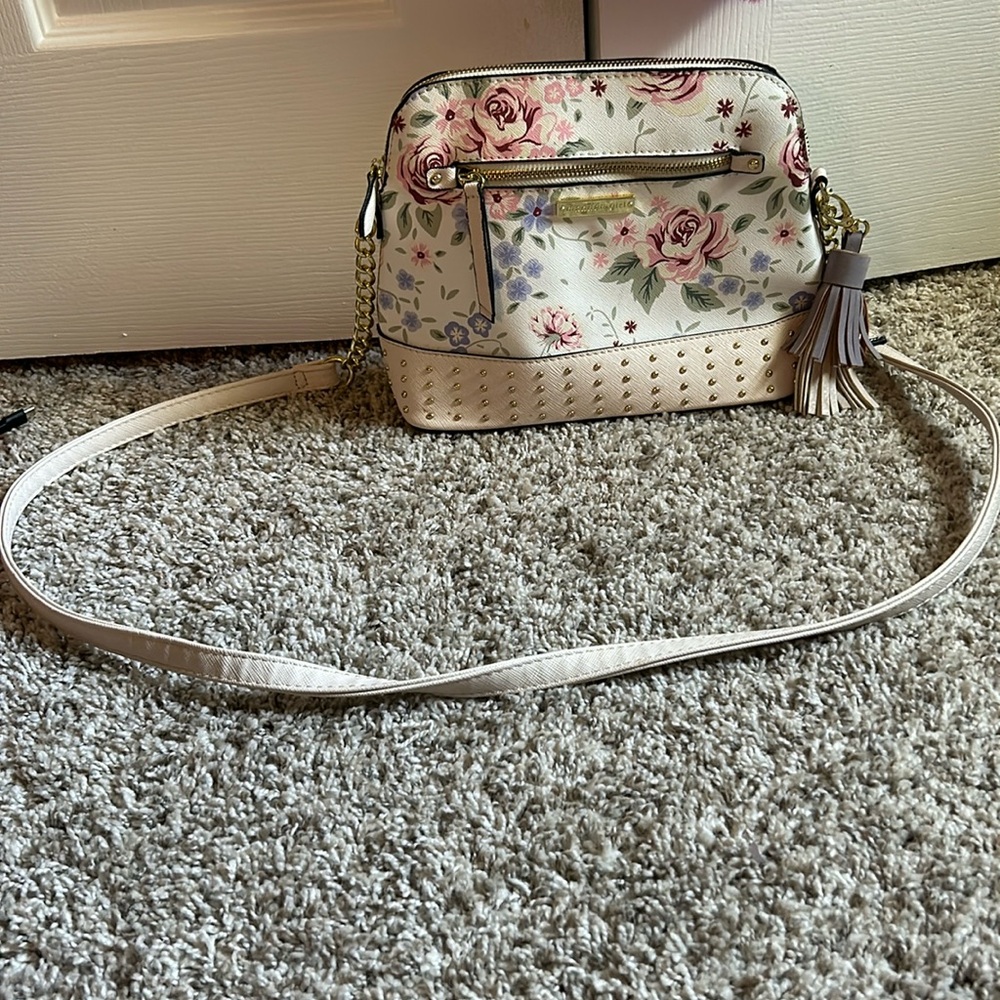 Madden Girl floral purse with tassel